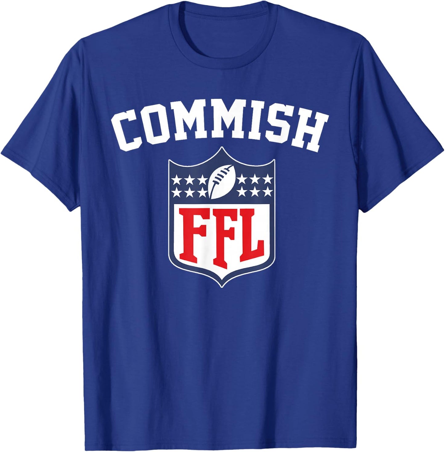The Commish Funny Fantasy Football League FFL Commish T-Shirt - T-Shirt | Royal
