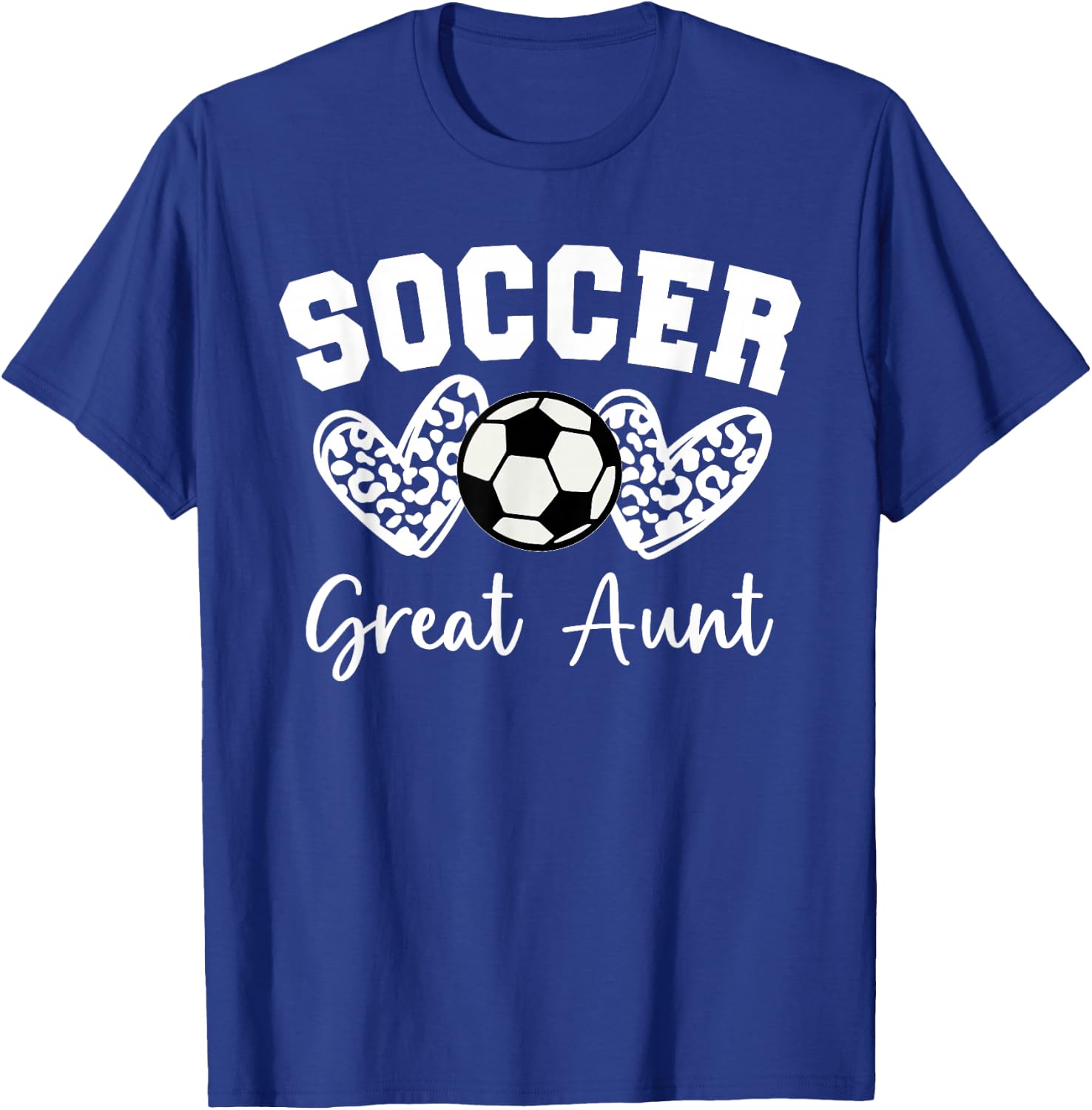 Soccer Great Aunt Matching Family Soccer T-Shirt - T-Shirt | Royal