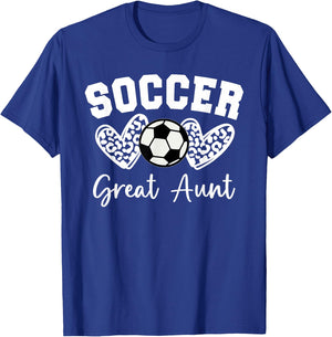 Soccer Great Aunt Matching Family Soccer T-Shirt - T-Shirt | Royal