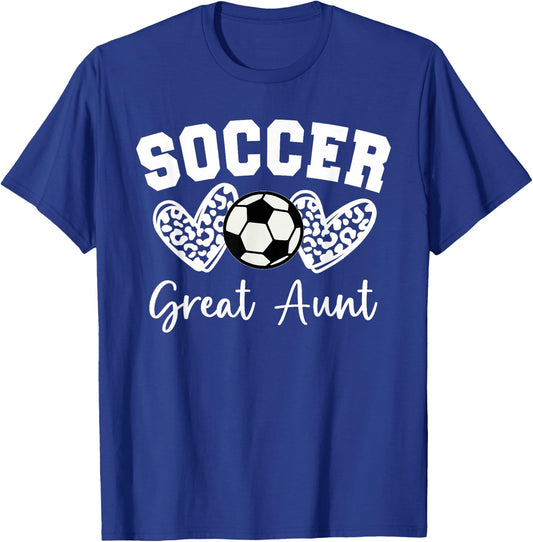 Soccer Great Aunt Matching Family Soccer T-Shirt - T-Shirt | Royal