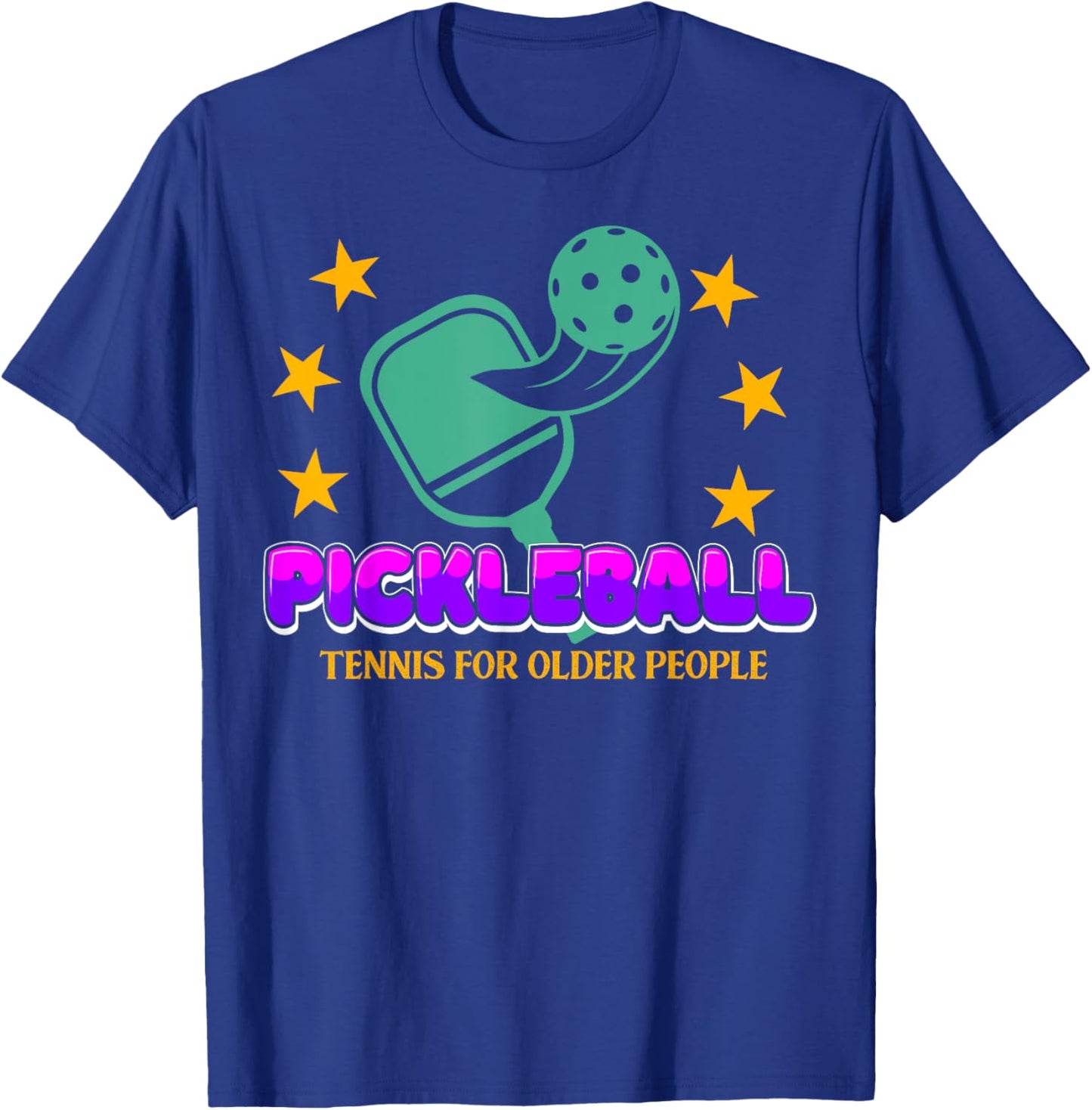 Pickleball - Tennis for older People T-Shirt - T-Shirt | Royal