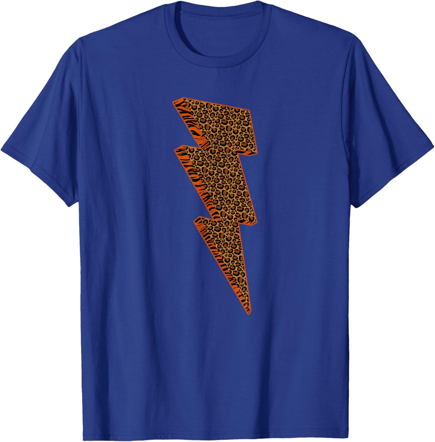 Leopard Tiger Lightning Shirt Cheetah Animal Print Women's T-Shirt - T-Shirt | Royal