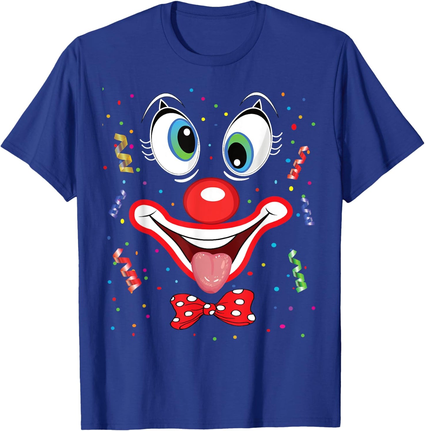 Carnival Clown Face Circus Costume Kids Men Women Carnivals T-Shirt - T-Shirt | Royal