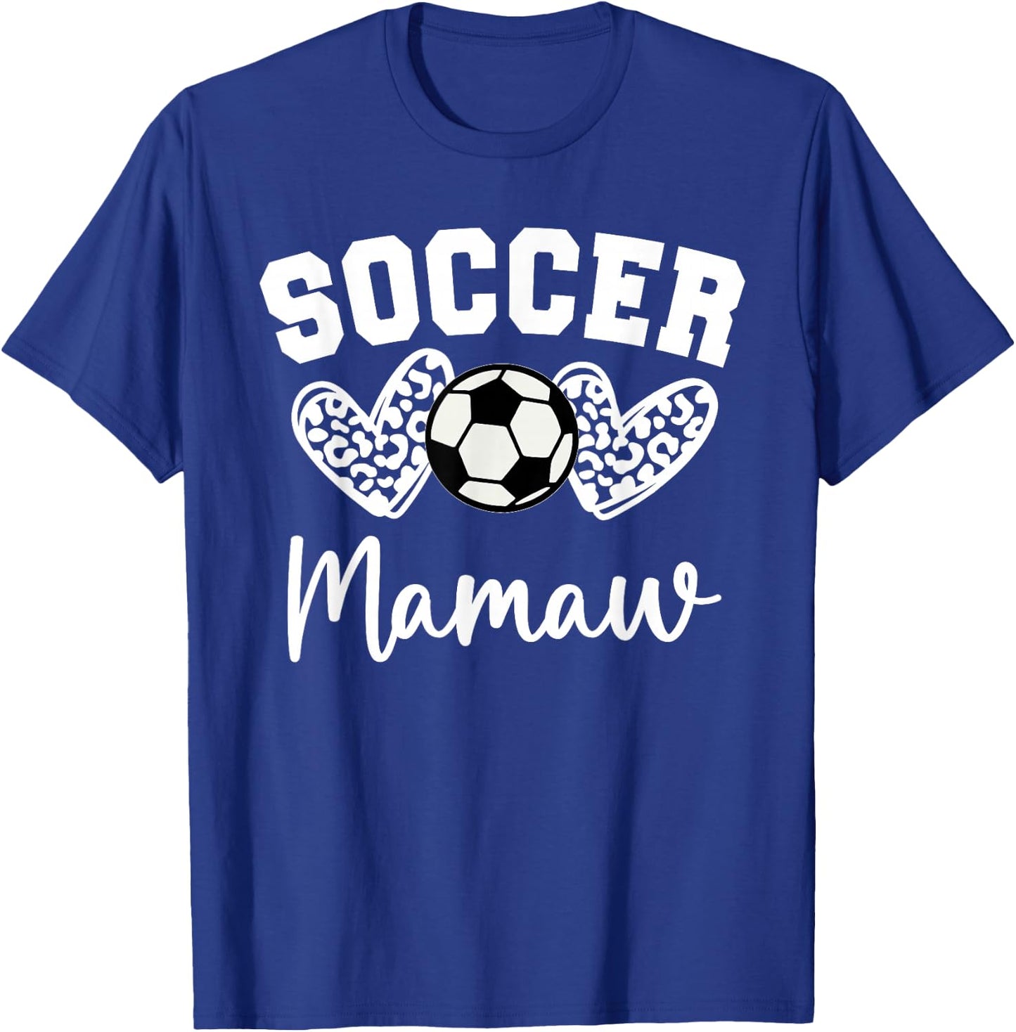 Soccer Mamaw Matching Family Soccer T-Shirt - T-Shirt | Royal