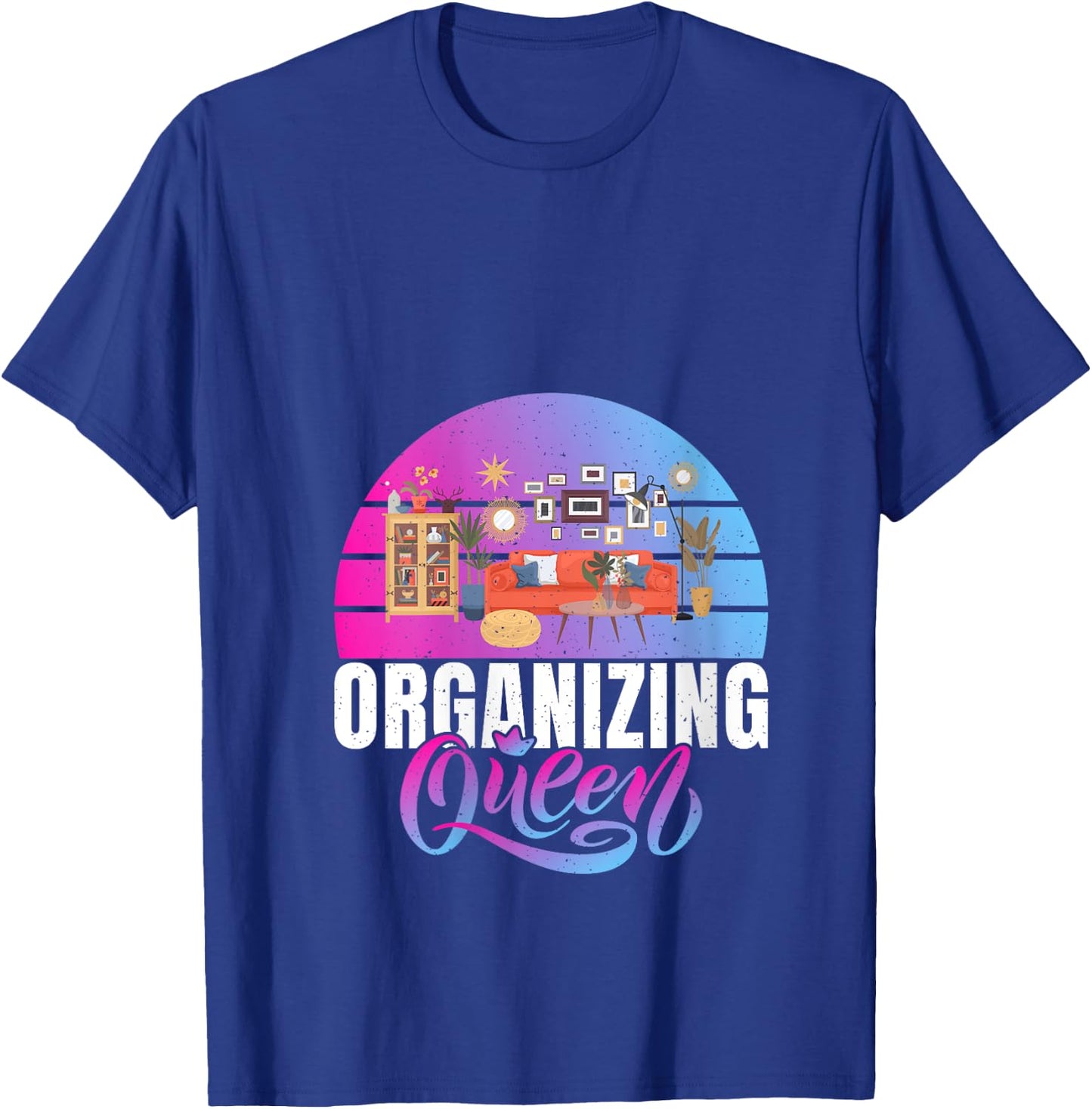Organizing Queen Organizer V-Neck T-Shirt - T-Shirt | Royal