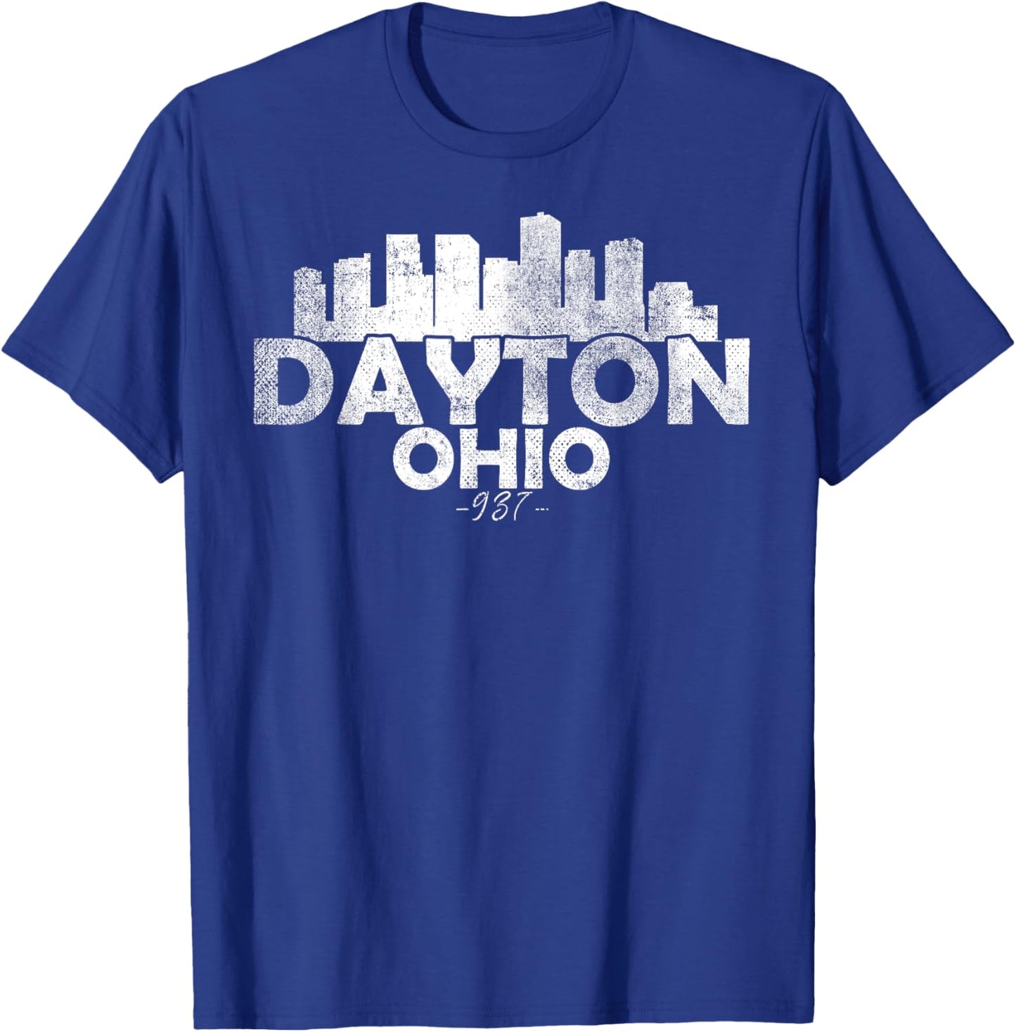 Dayton Ohio OH | Skyline T-Shirt - T-Shirt | Royal