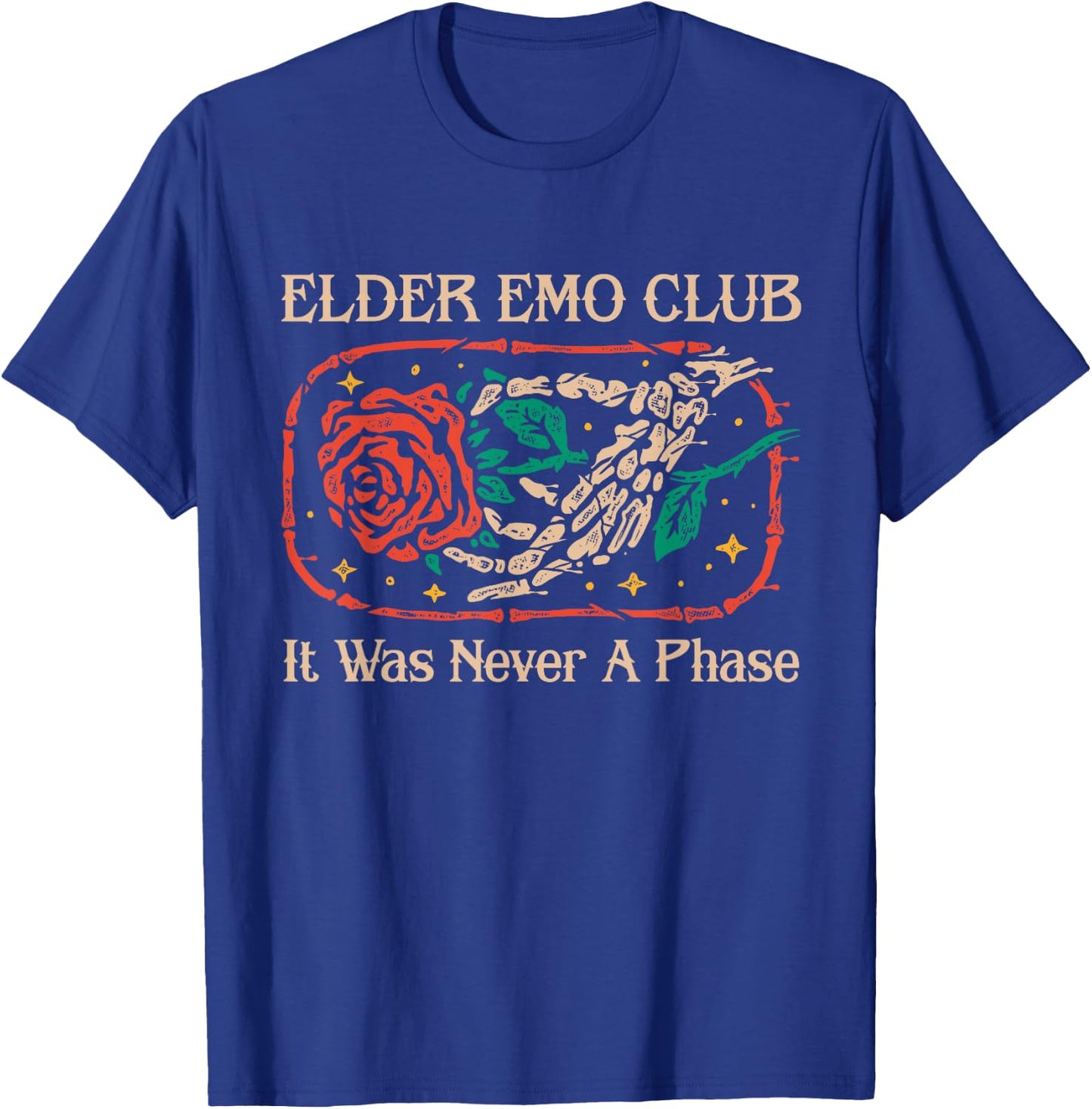 Elder Emo Club It Was Never A Phase Design T-Shirt - T-Shirt | Royal