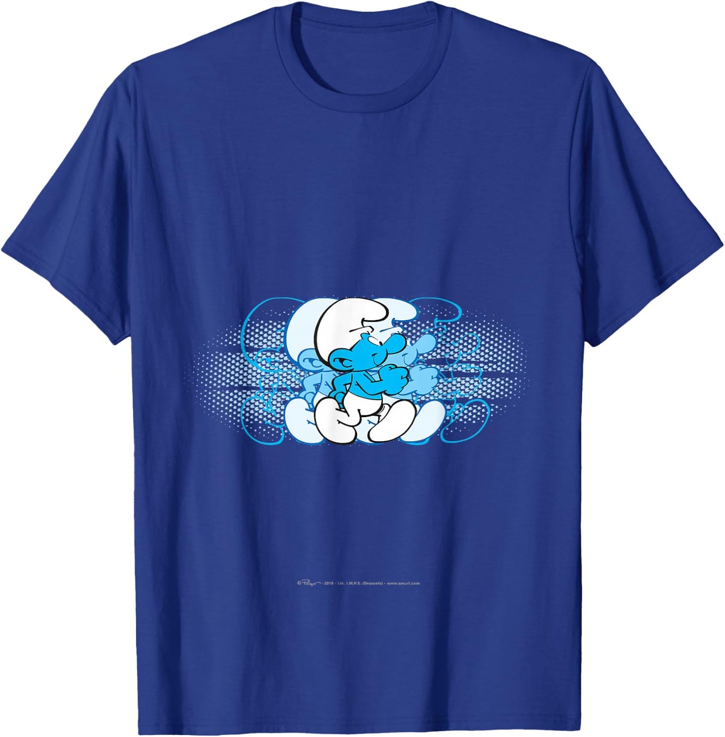 The Smurfs - Running Smurf T-Shirt - T-Shirt | Royal