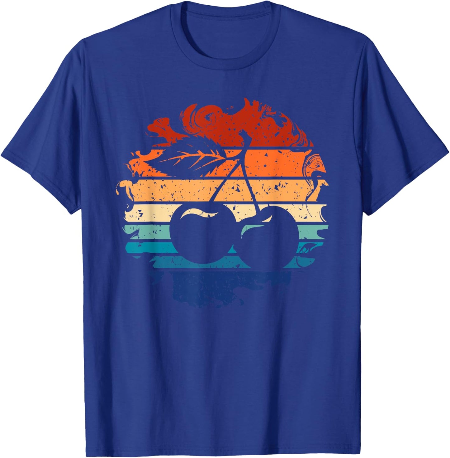 Cherry Retro Cherries Vintage 80s Style T-Shirt - T-Shirt | Royal