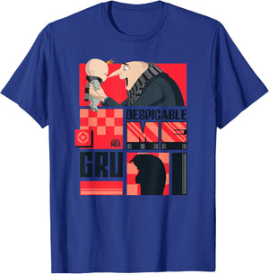 Minions Despicable Me 4 Gru & Gru Jr. T-Shirt - T-Shirt | Royal
