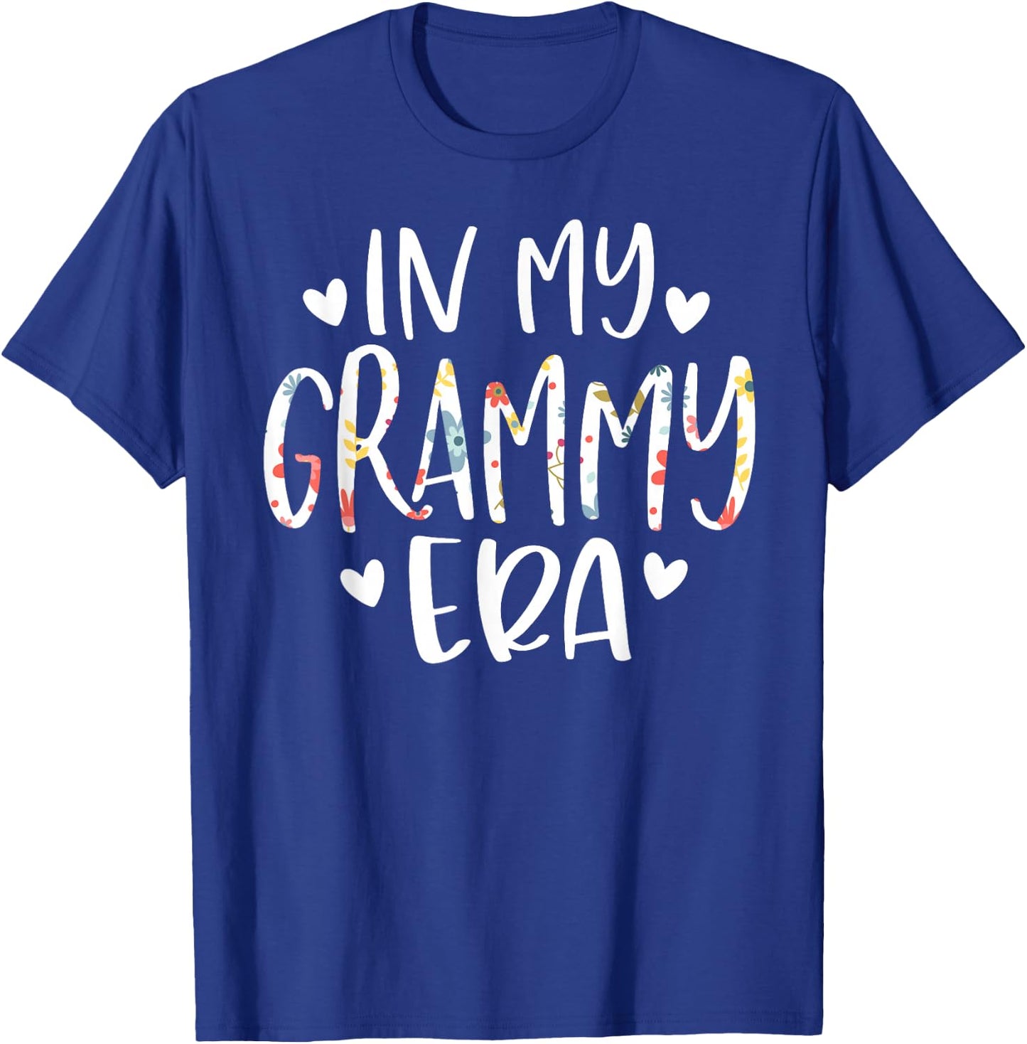 In My Grammy Era Flower Letter Floral Cute Gifts For Grammy T-Shirt - T-Shirt | Royal