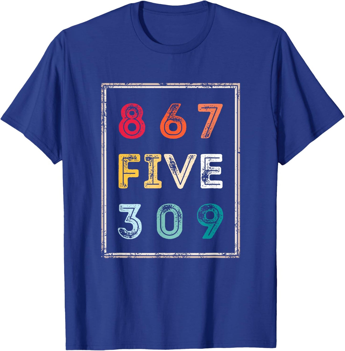 8675309 Nostalgic and Funny 80s & 90s T-Shirt - T-Shirt | Royal