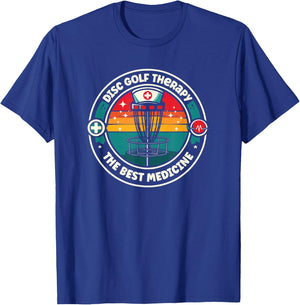 Disc Golf Therapy the Best Medicine for Nurses T-Shirt - T-Shirt | Royal