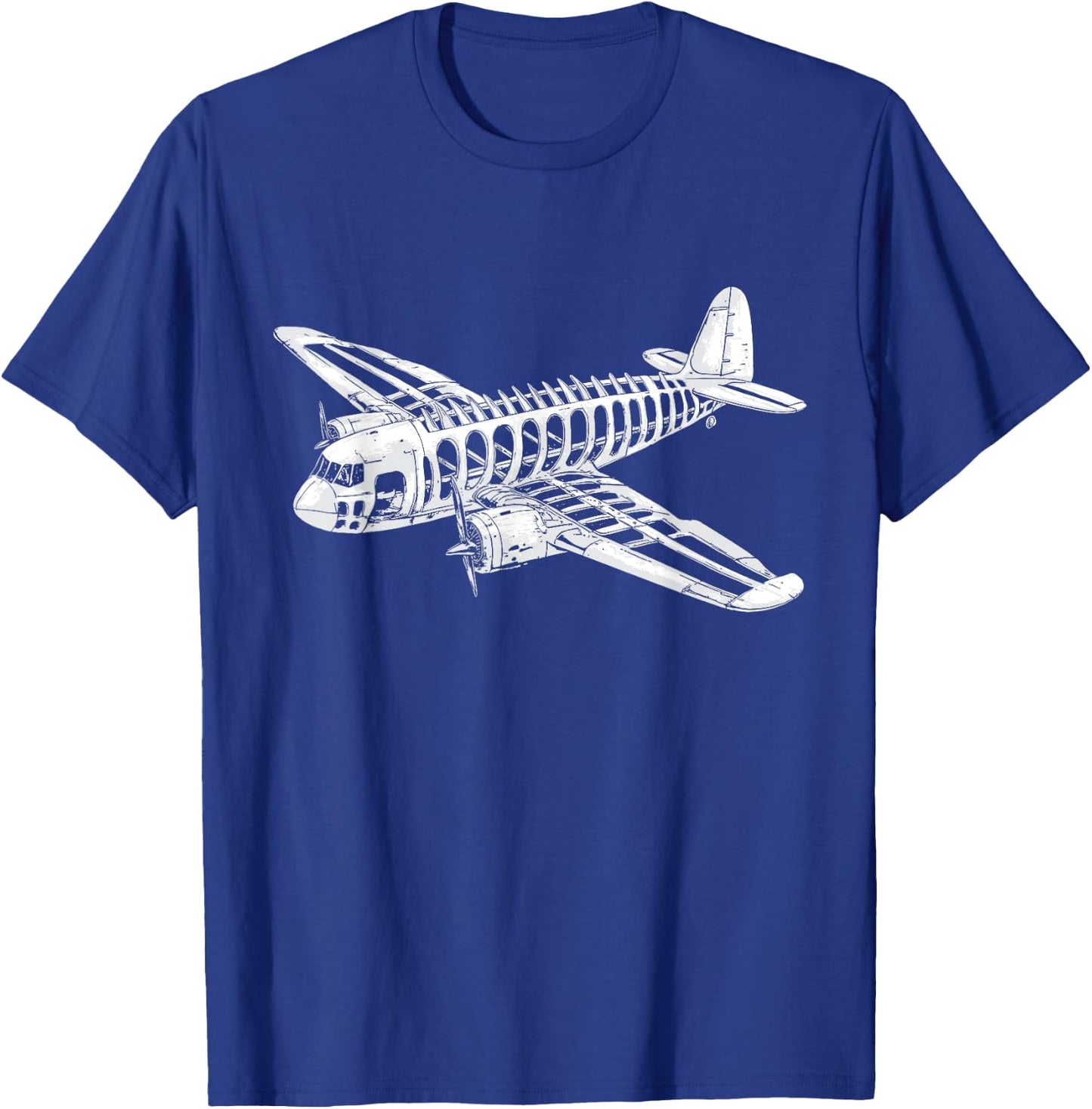 Funny Skeletal Airplane Skeleton Halloween Kids T-Shirt - T-Shirt | Royal