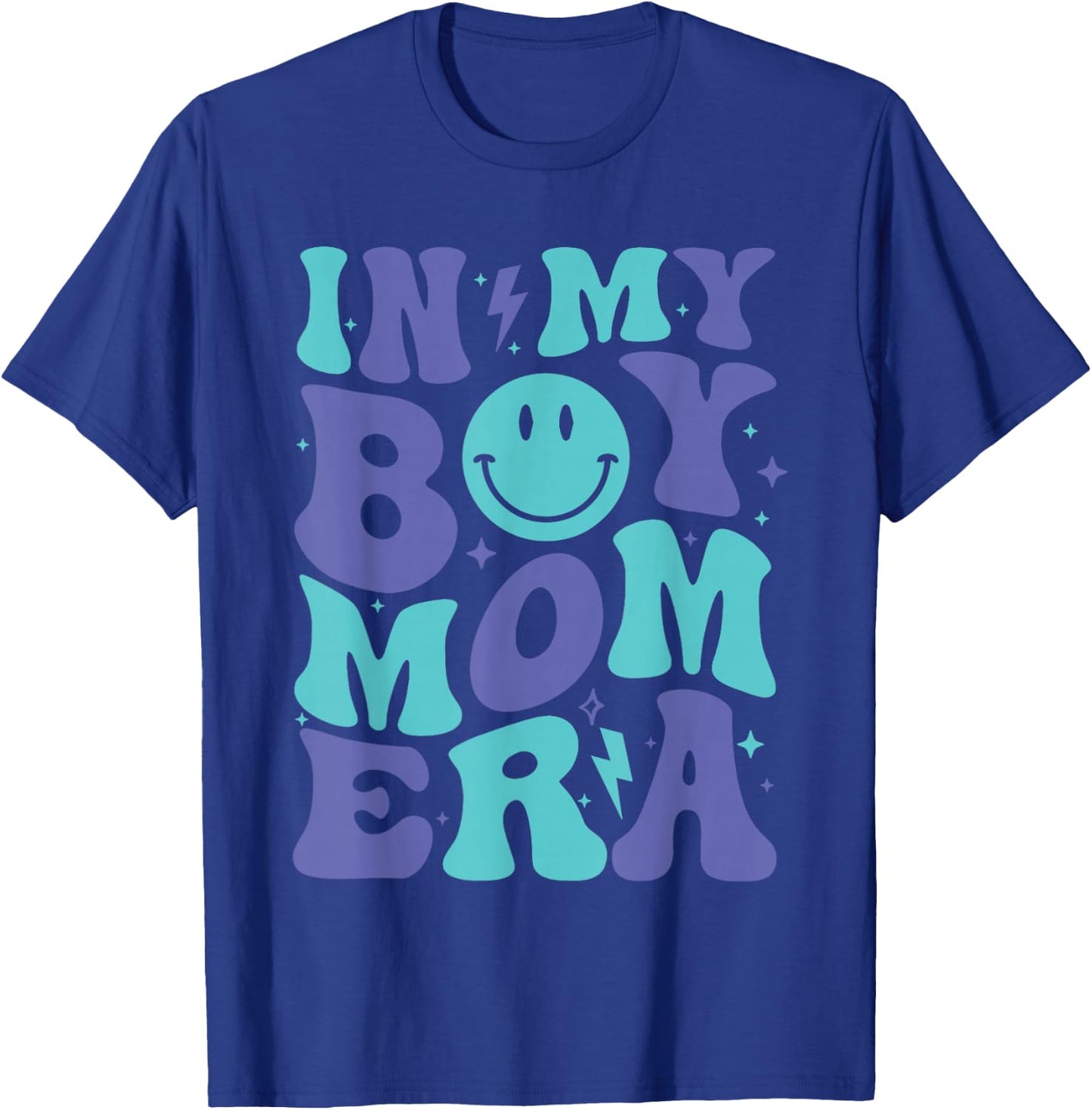 In My Boy Mom Era Boy Mama Gender Reveal T-Shirt - T-Shirt | Royal