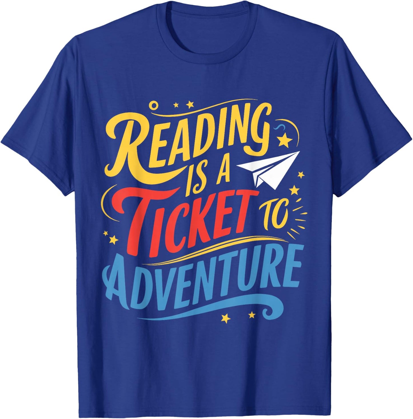 Book Adventure Library Student Teacher T-Shirt - T-Shirt | Royal