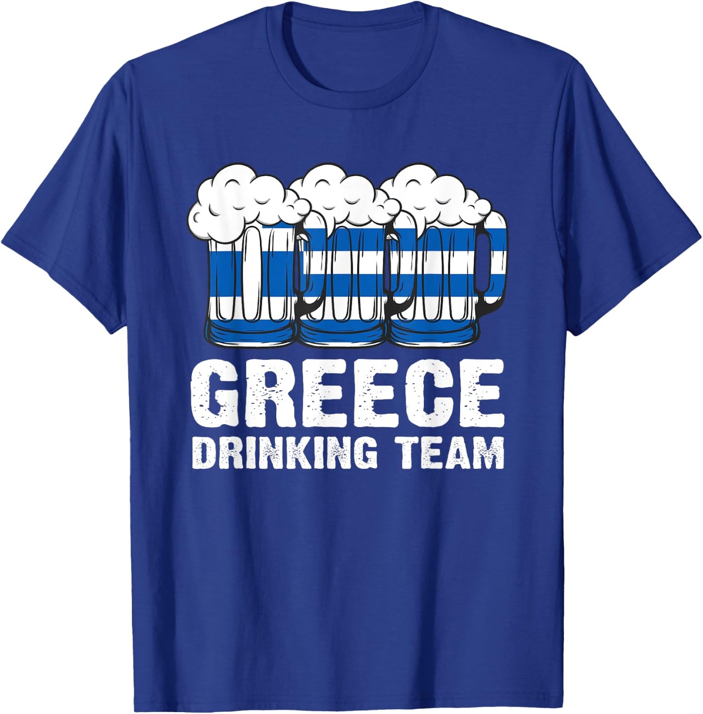Greece Drinking Team Greece T-Shirt - T-Shirt | Royal
