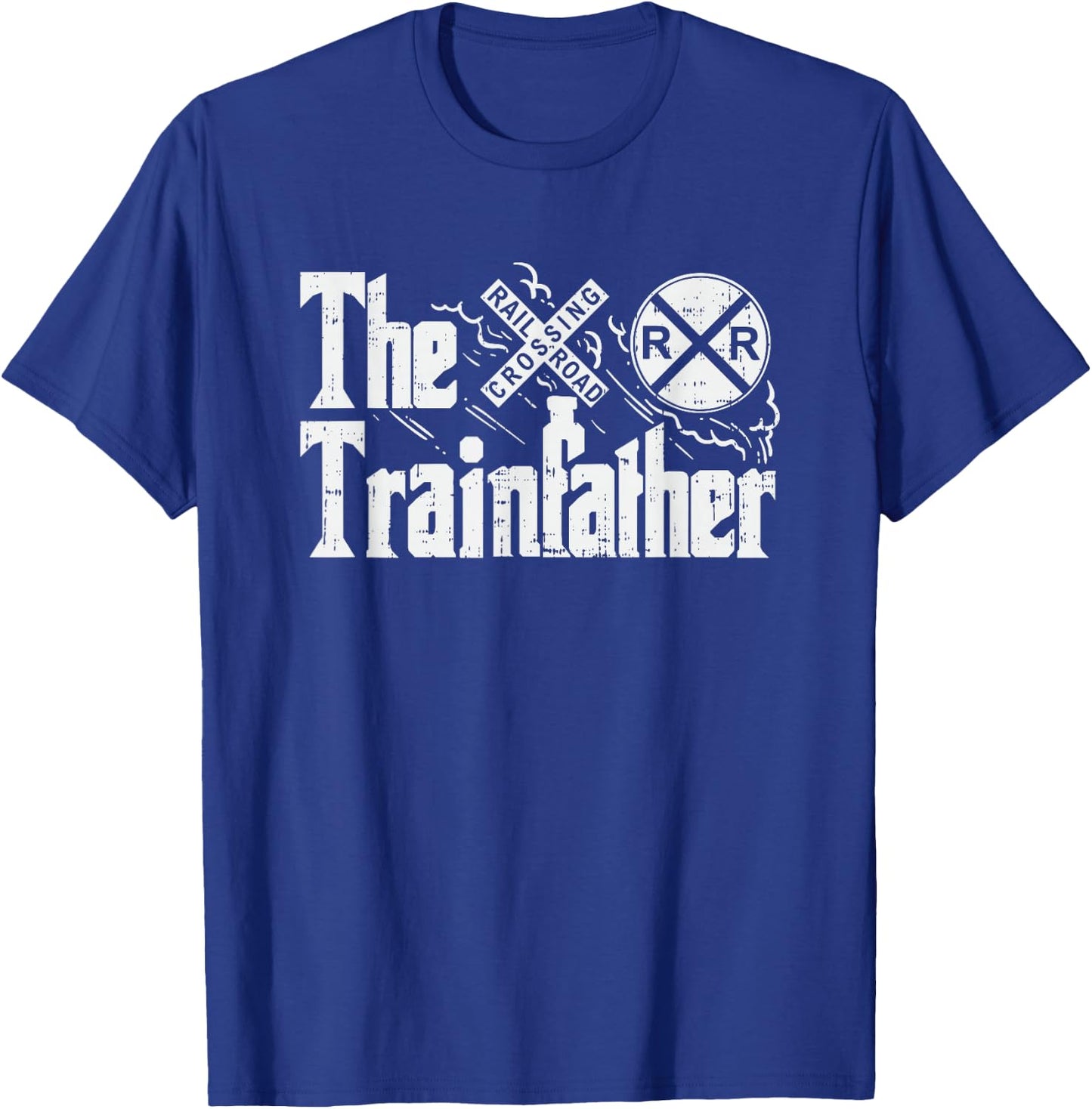 Railroad Train, Railroad Engineer, Train Lover, Train Fan T-Shirt - T-Shirt | Royal