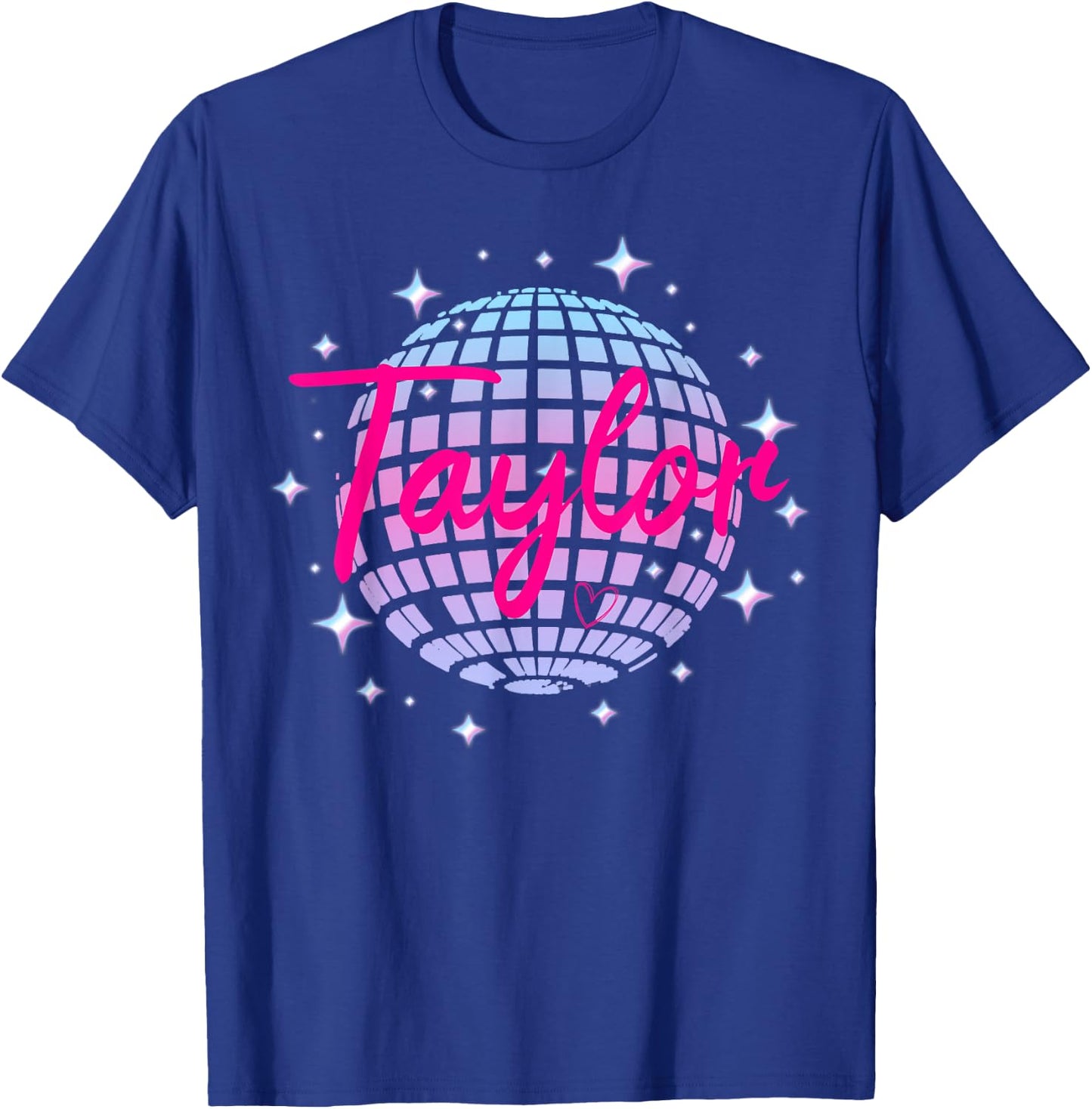 Taylor Personalized Name I Love Taylor Girl Groovy 70's 80's T-Shirt - T-Shirt | Royal