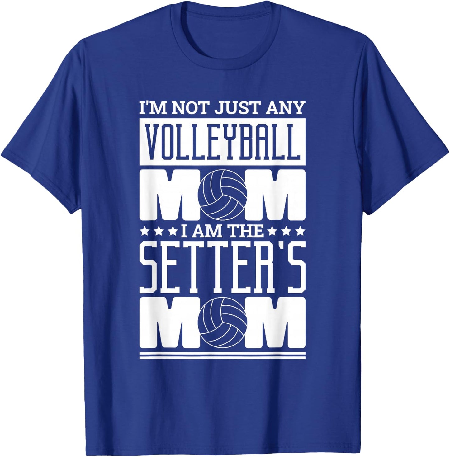 Volleyball Mom Design for Volleyball Setter Mom Mommy T-Shirt - T-Shirt | Royal