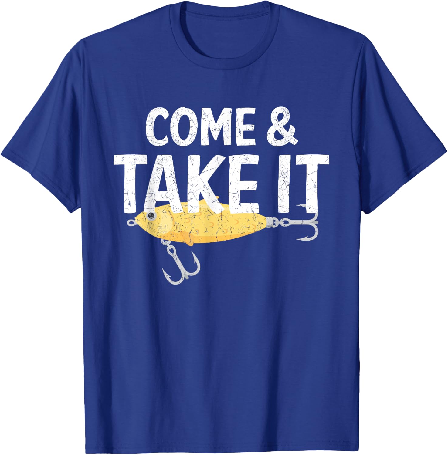 Come And Take It Flag Funny Fishing Spoon Lure Fisherman T-Shirt - T-Shirt | Royal