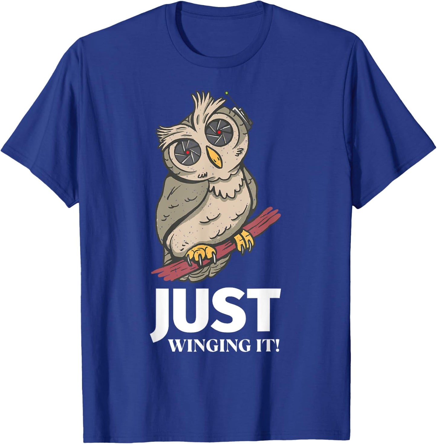 Owl Just winging it! T-Shirt - T-Shirt | Royal