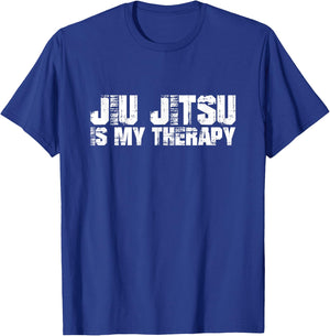 Jiu Jitsu is My Therapy T-Shirt - T-Shirt | Royal