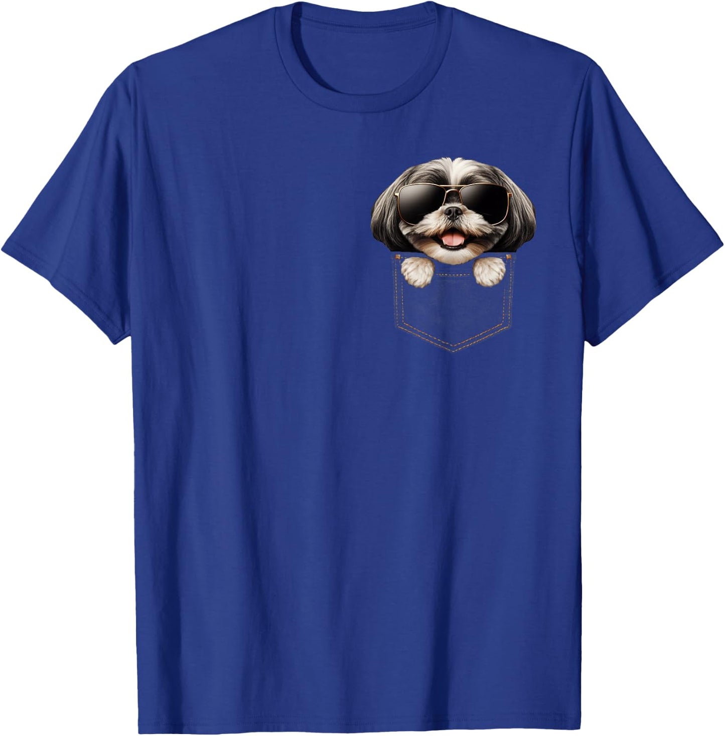 Pocket Shih Tzu Cute Dog Lover Owner Gift T-Shirt - T-Shirt | Royal