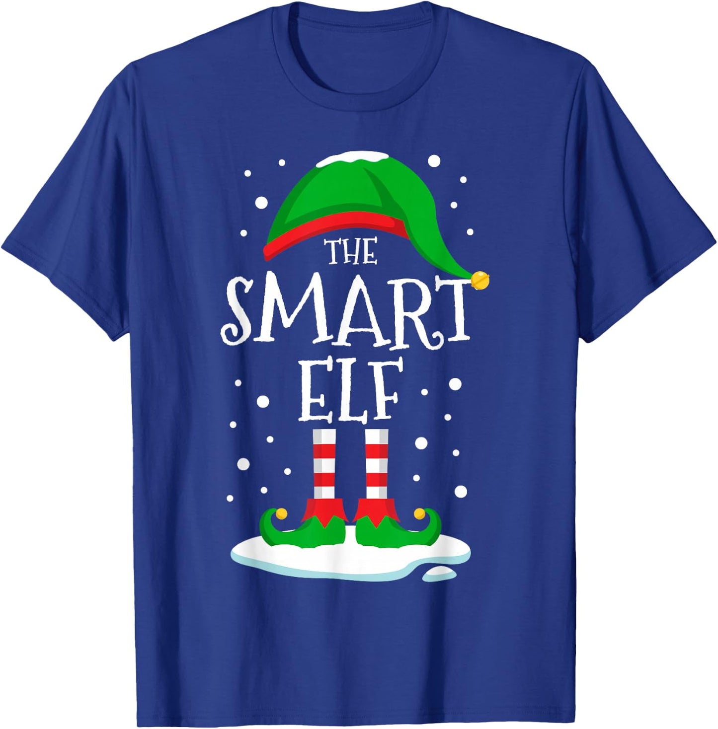 The Smart Elf Christmas Family Matching Xmas Wise Funny T-Shirt - T-Shirt | Royal