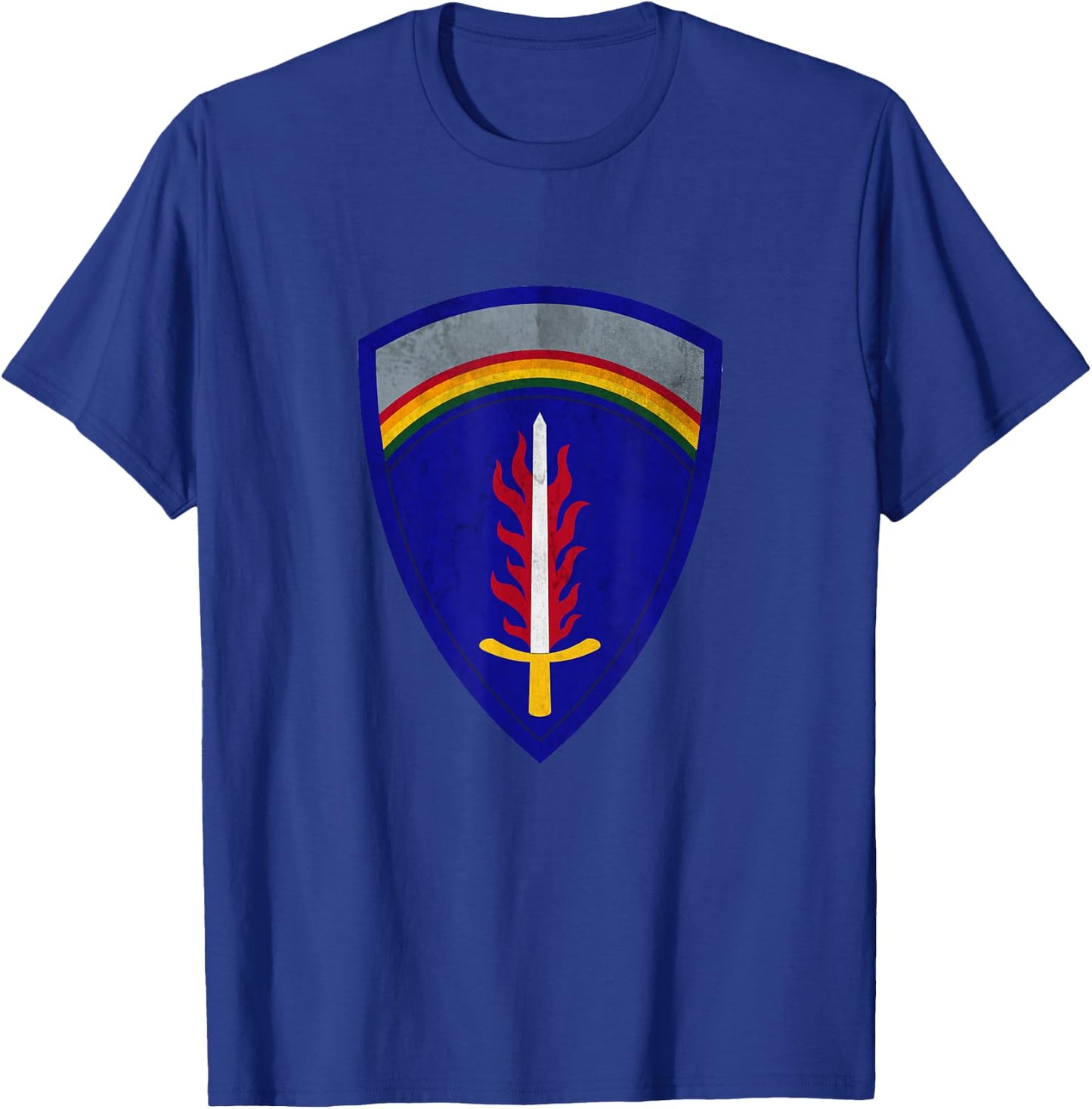 USAREUR-AF Europe and Africa Military Veteran Papa Christmas T-Shirt - T-Shirt | Royal