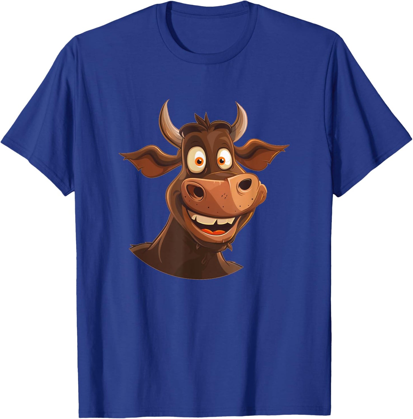 Bullock Costume for funny Faces Lovers and Cattle Fans T-Shirt - T-Shirt | Royal