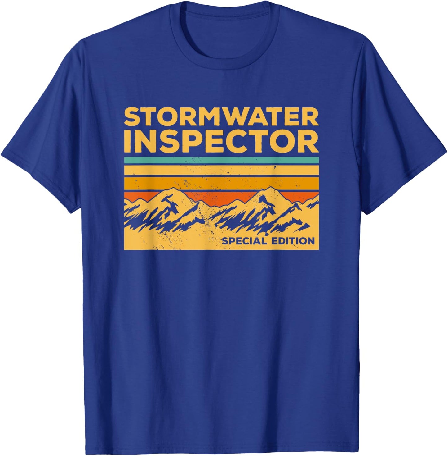 Vintage Stormwater Inspector T-Shirt - T-Shirt | Royal