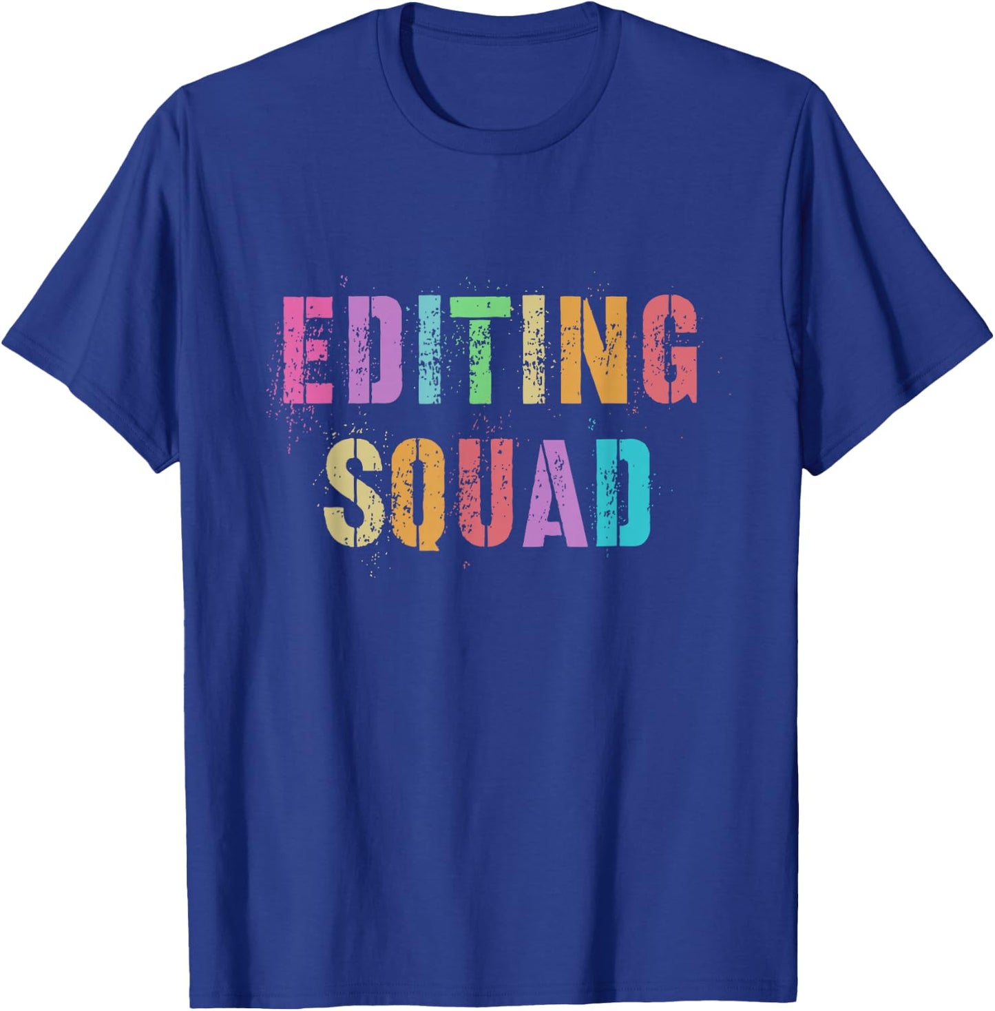 EDITING SQUAD Yearbook Crew Author Staff Editor Proud Boss T-Shirt - T-Shirt | Royal