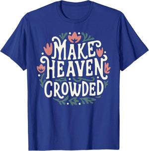 Make Heaven Crowded Floral T-Shirt - T-Shirt | Royal