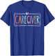 Caregiver Appreciation Heart Retro Care Giver Men T-Shirt - T-Shirt | Royal