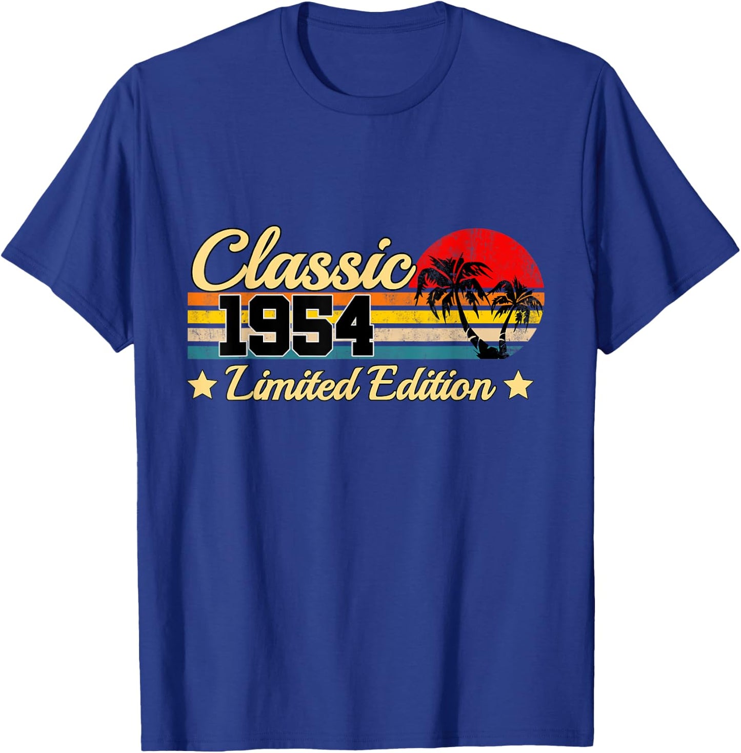 Classic 1954 Limited Edition 70 years Old Gift 70th Birthday T-Shirt - T-Shirt | Royal
