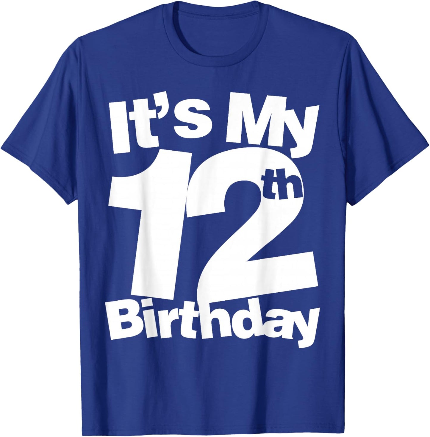 12th Birthday for 12 Year Olds T-Shirt - T-Shirt | Royal