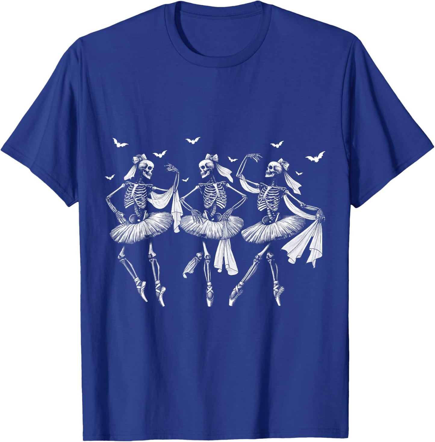 Skeleton Ballerinas Ballet Dance Cute Halloween Costume Girl T-Shirt - T-Shirt | Royal