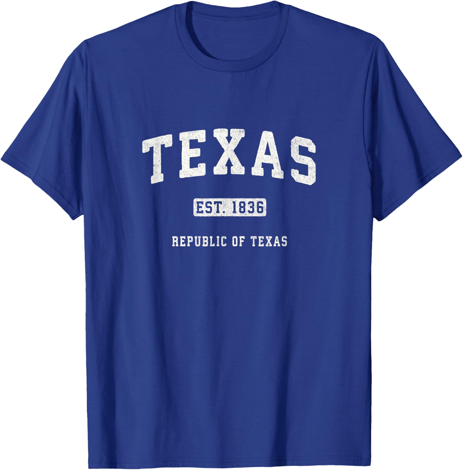 Texas Vintage Sports Design Republic of Texas T-Shirt - T-Shirt | Royal