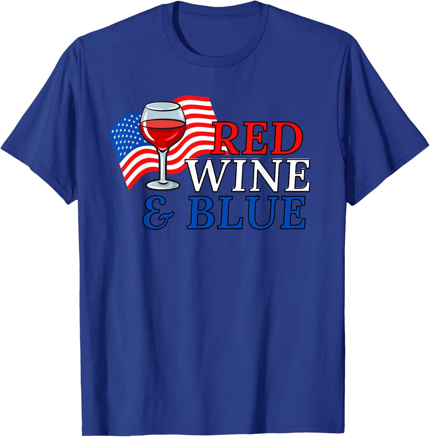 Red Wine & Blue T-Shirt - T-Shirt | Royal