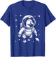 Goose Dad Mom Space - Astronaut Goose T-Shirt - T-Shirt | Royal
