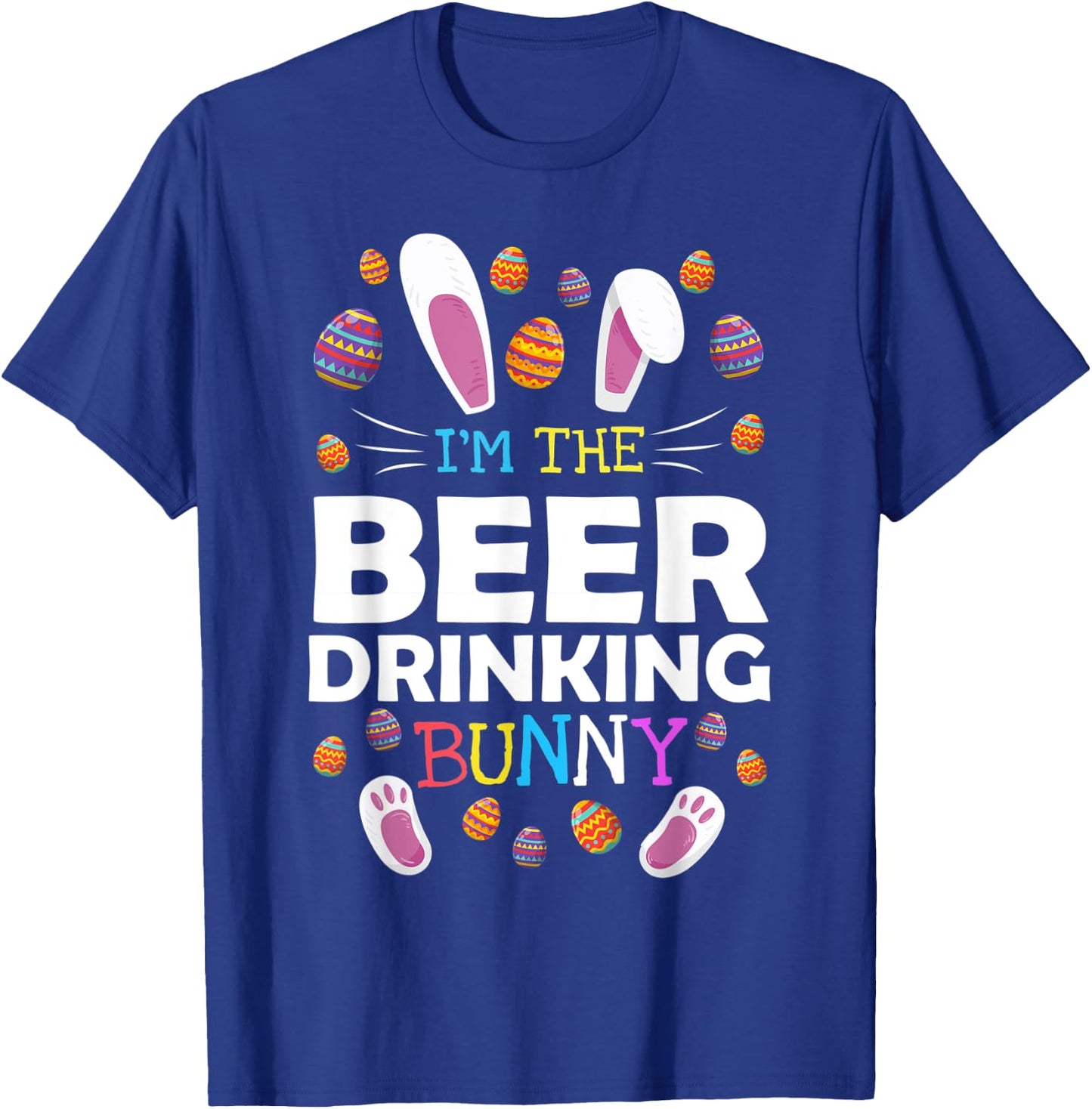 I'm The Beer Drinking Bunny Matching Family Easter Costume T-Shirt - T-Shirt | Royal