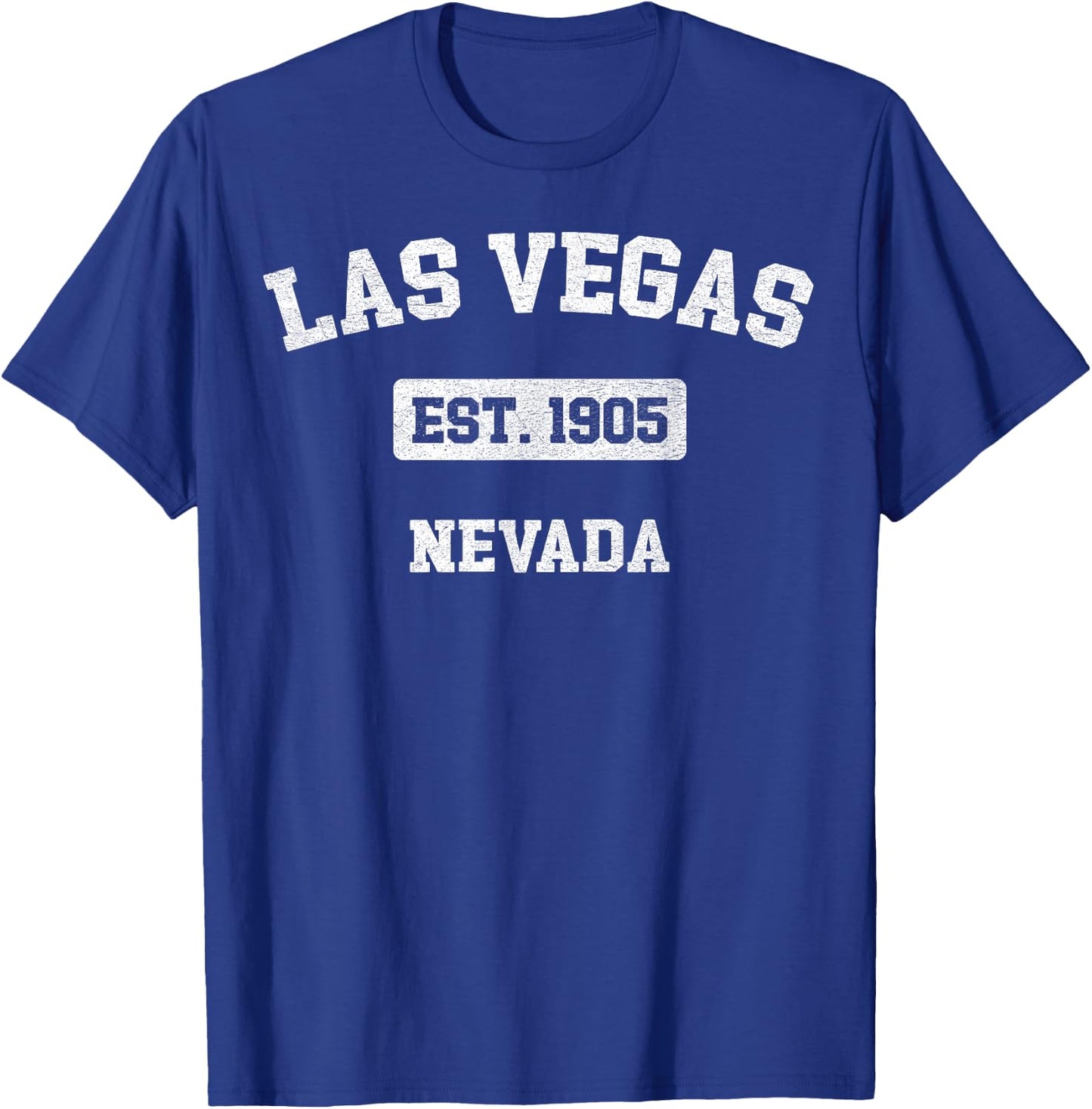 Vintage Las Vegas Nevada NV Est. 1905 Souvenir T-Shirt - T-Shirt | Royal