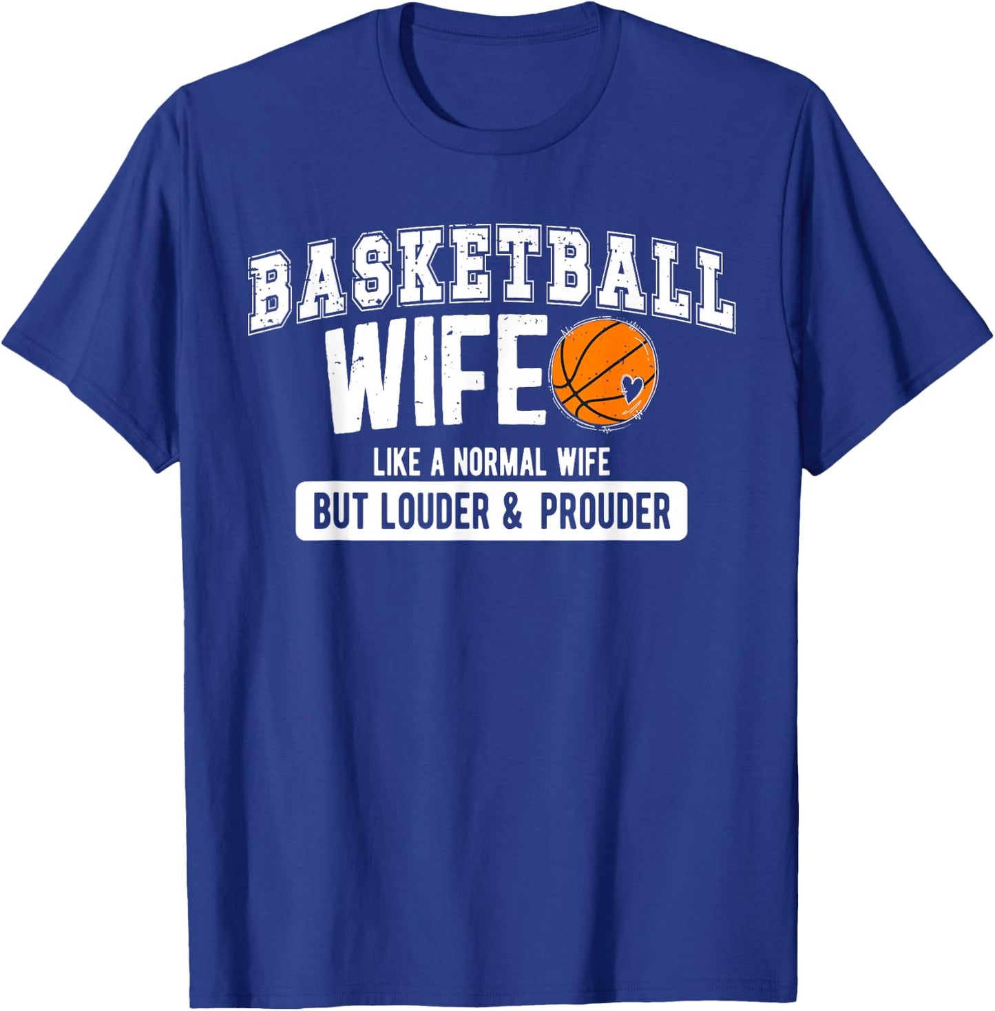 Basketball Coach Wife Funny Wife Of A Basketball Coach T-Shirt - T-Shirt | Royal