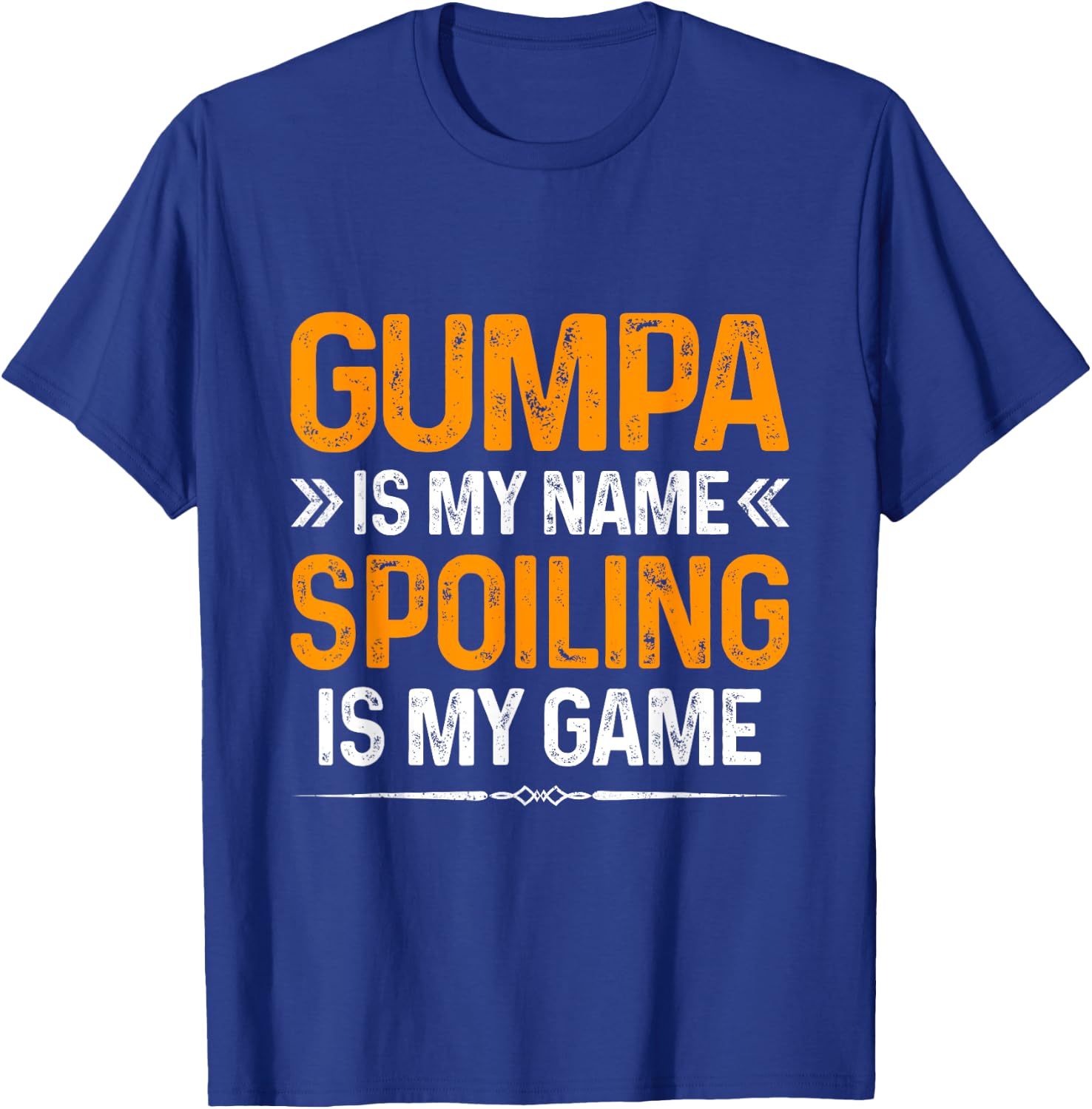 Happy Father's Day Gumpa Is My Name Spoiling Is My Game T-Shirt - T-Shirt | Royal