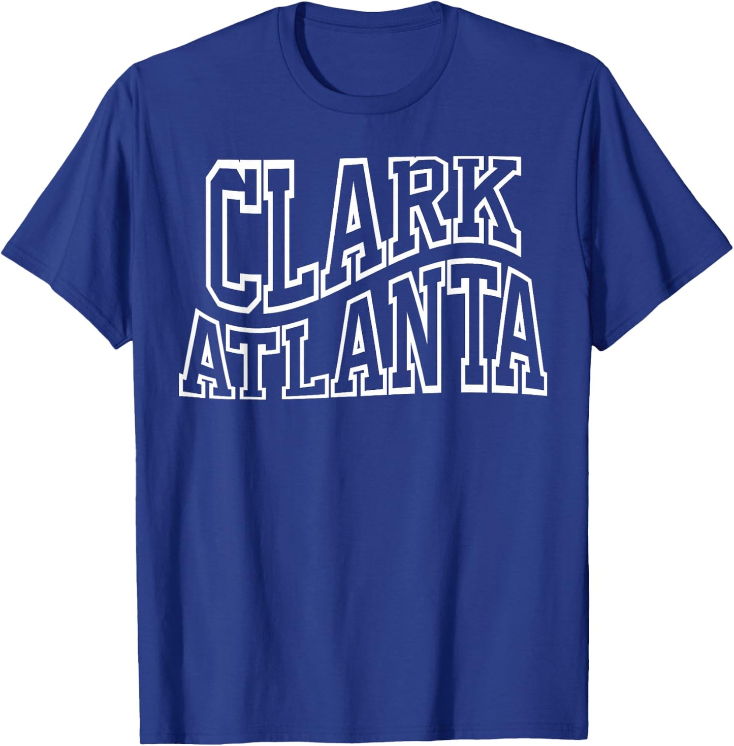 Vintage Clark Family AL State Atlanta Wave Text Hometown T-Shirt - T-Shirt | Royal