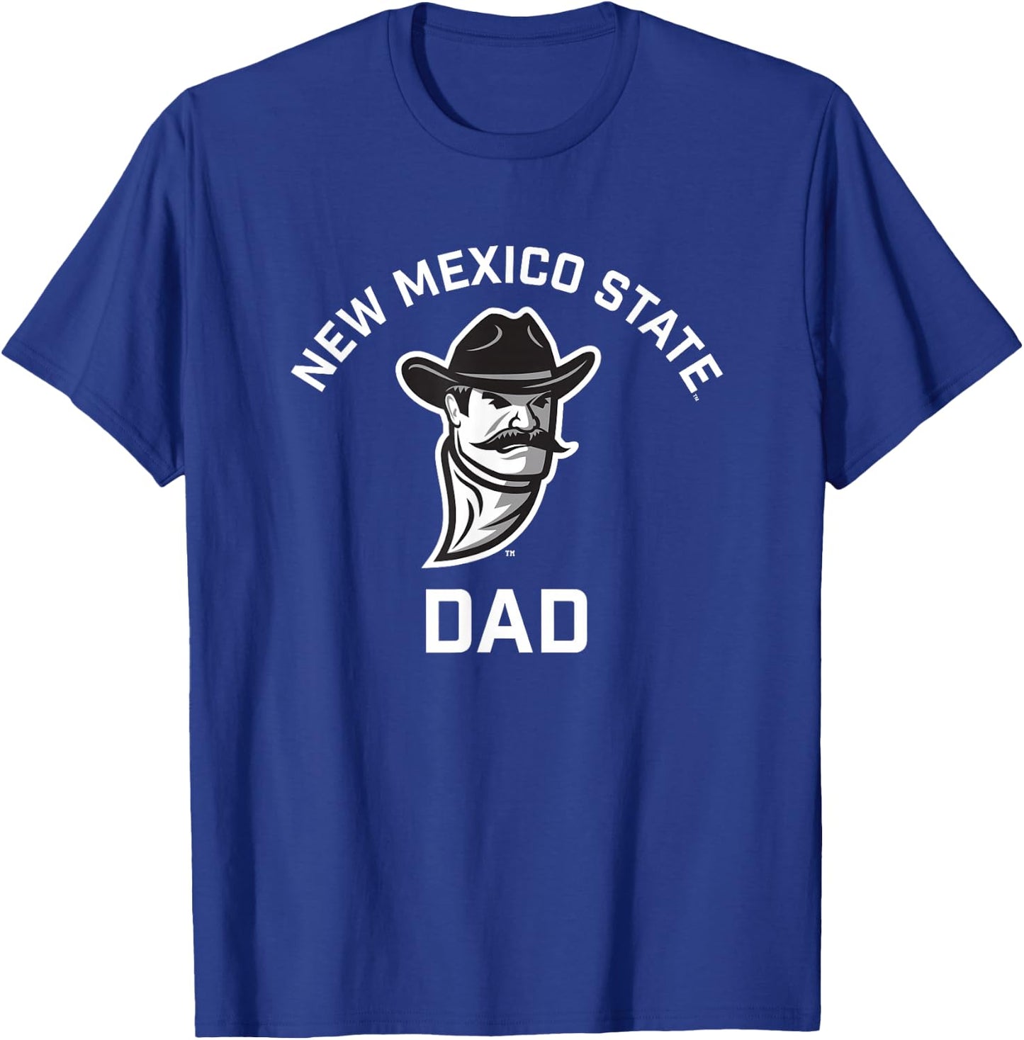 New Mexico State University NMSU Aggies Arched Dad T-Shirt - T-Shirt | Royal