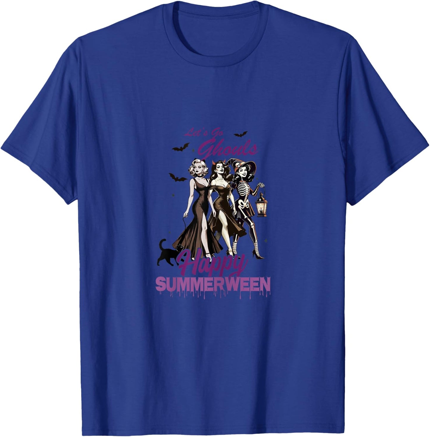 Happy Summerween Ghoul Girl Squad T-Shirt - T-Shirt | Royal