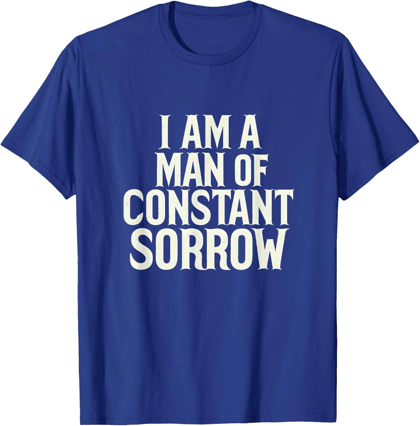 Man Off Constant Sorrow Vintage Music Bluegrass Folk Graphic T-Shirt - T-Shirt | Royal