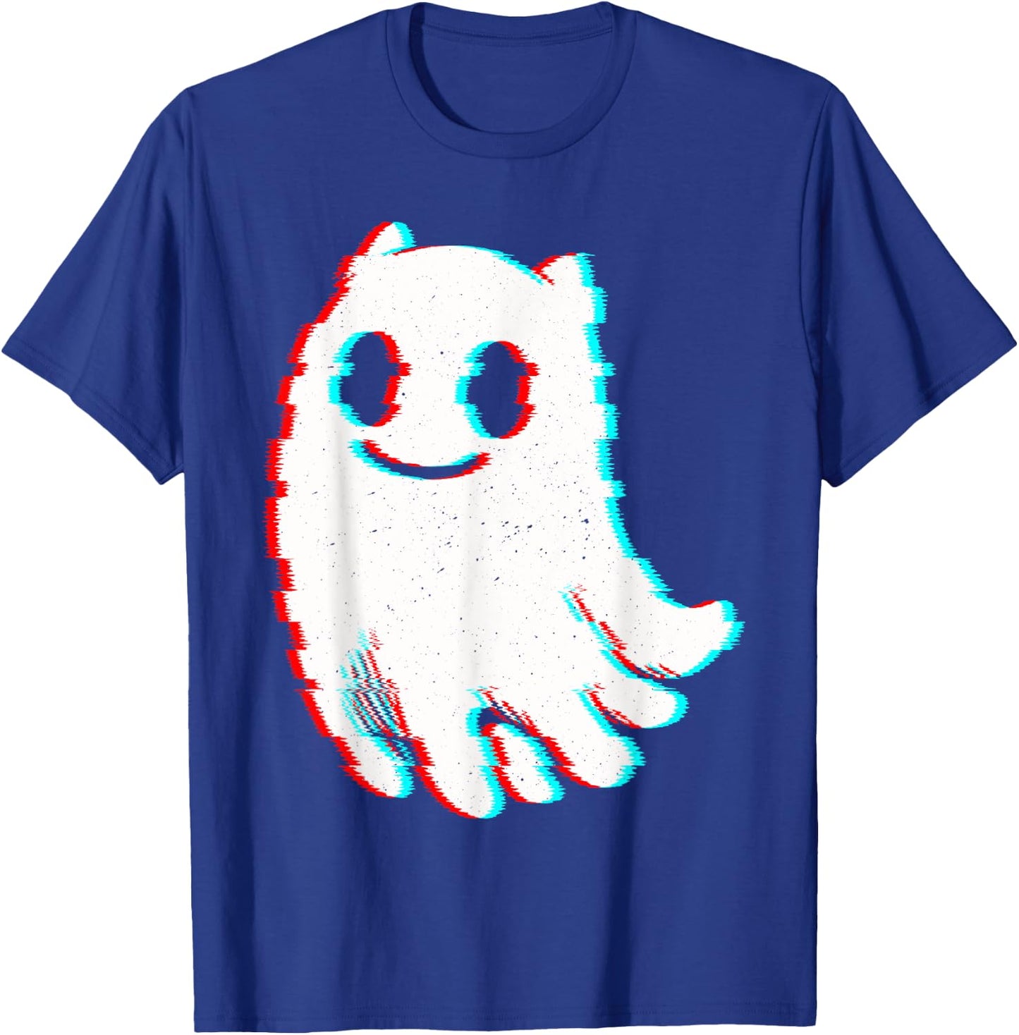 Funny Cat Ghost Vaporwave Outfit Techno Rave EDM Music T-Shirt - T-Shirt | Royal